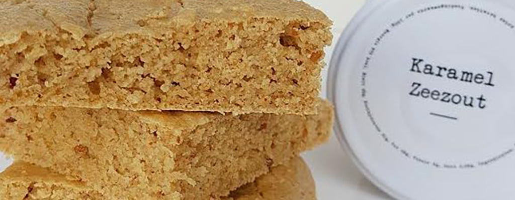 Blondies met pindakaas