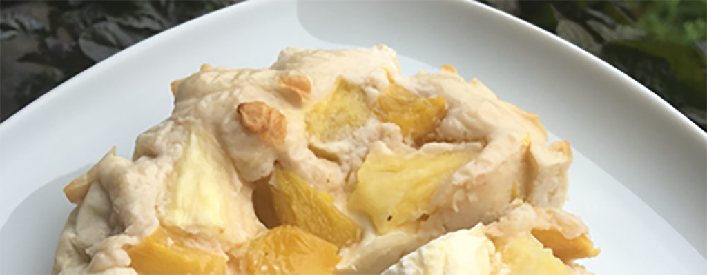 Ananas perzik yoghurt taartjes