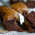 Brownies met karamel en zeezout