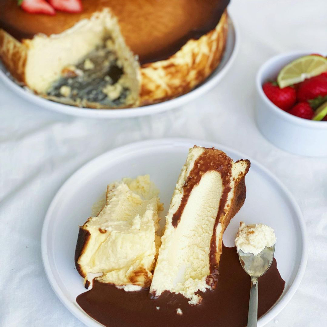 San Sebastian Cheesecake Sukrin suikerarme recepten
